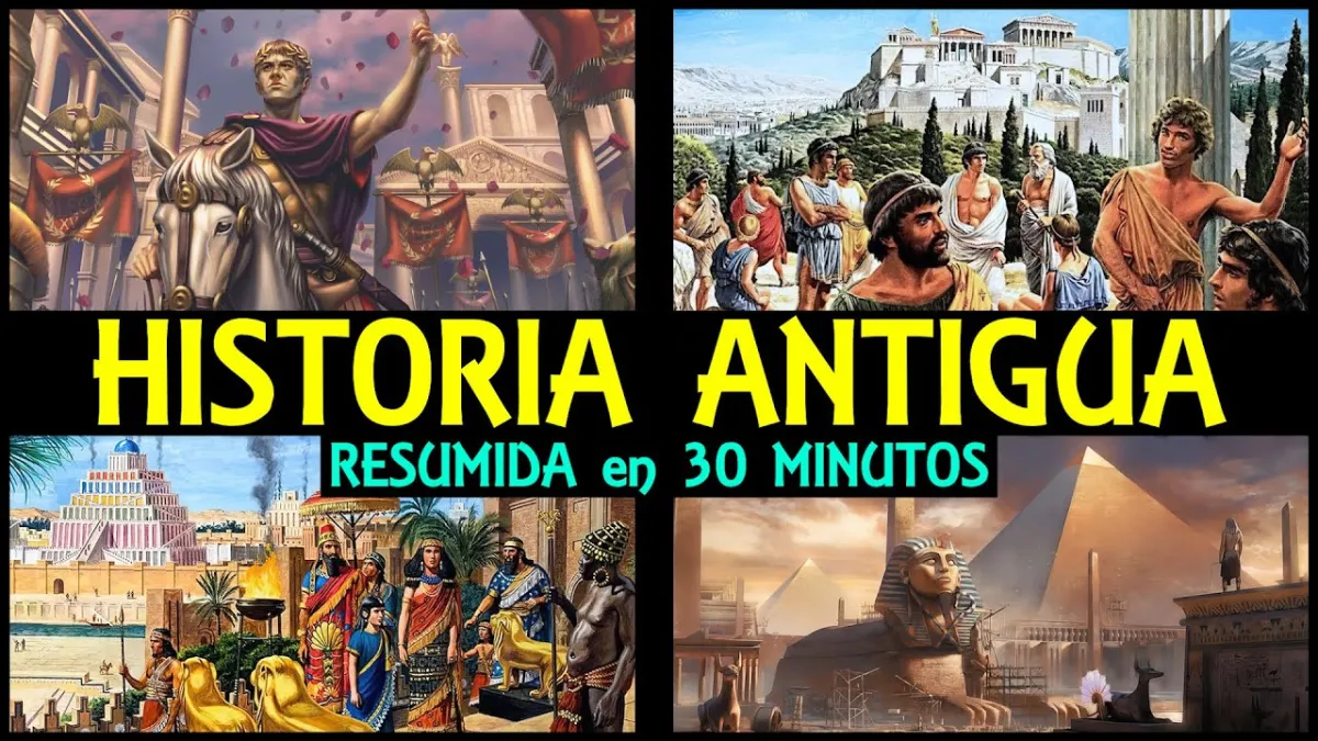 Historia Antigua resumida: de Mesopotamia a la caída de Roma en 30 minutos.