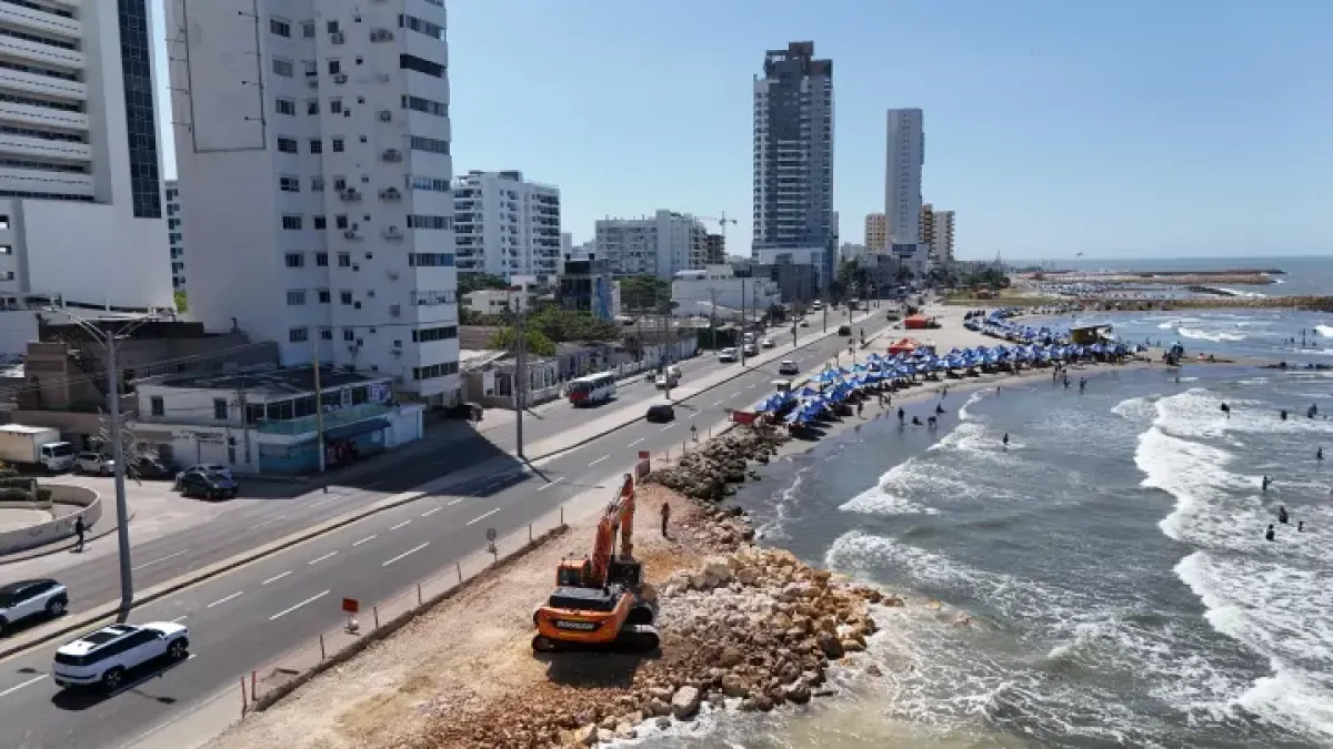 Cartagena avanza en el Gran Malecón del Mar con la construcción del Espolón 8 prima.