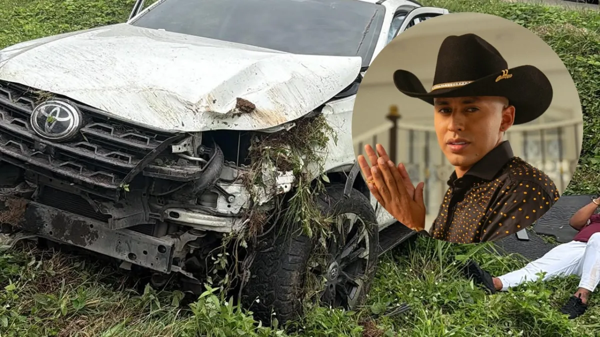 Sebastián Ayala sufre aparatoso accidente: bus de Brasilia lo sacó de la vía.